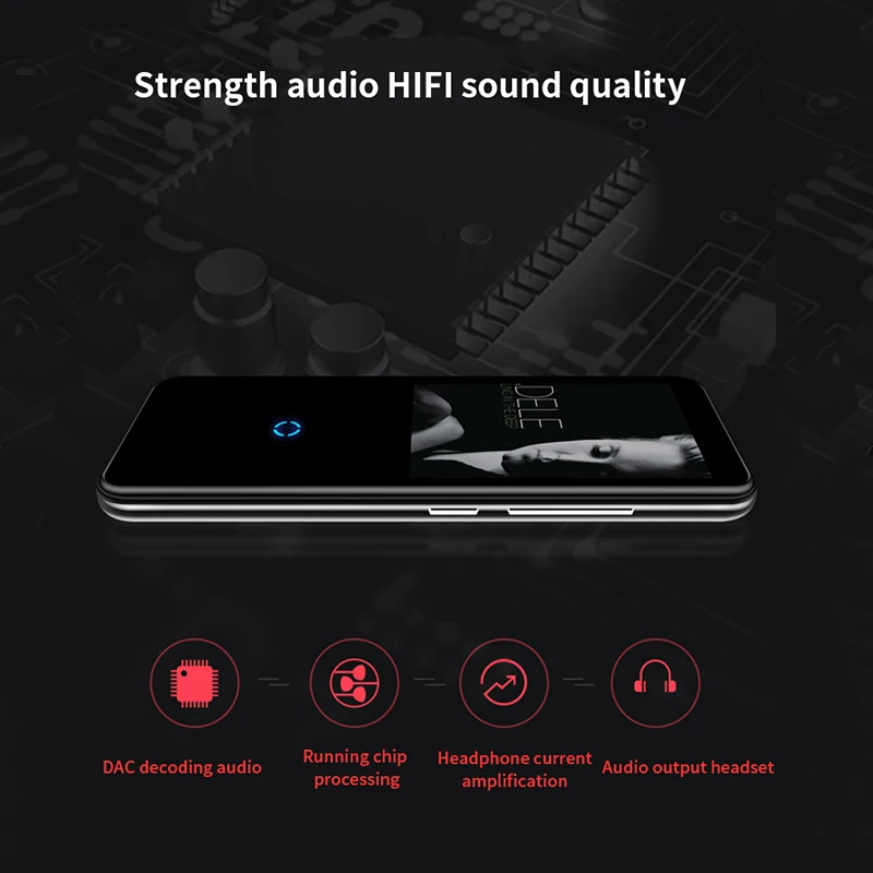 Mahdi M600 металлический Bluetooth спортивный MP3 плеер Портативный Аудио 16 Гб со встроенным динамиком fm-радио без потерь звук MP-3 HIFI плеер