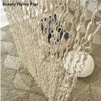 Бамбуковые Дверные Шторы, соломенная оплетка, перегородка, ручная работа, тростниковая штора, подвесная перегородка для комнаты, разделитель для экрана - изображение