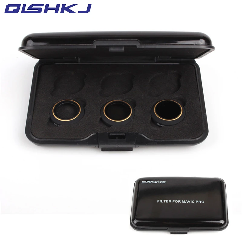 

3Pcs ND8 + CPL Circular Polarizer + MCUV UV Camera Lens Filter Kit/Set for DJI MAVIC PRO (Won't Affect Gimbal Calibration)