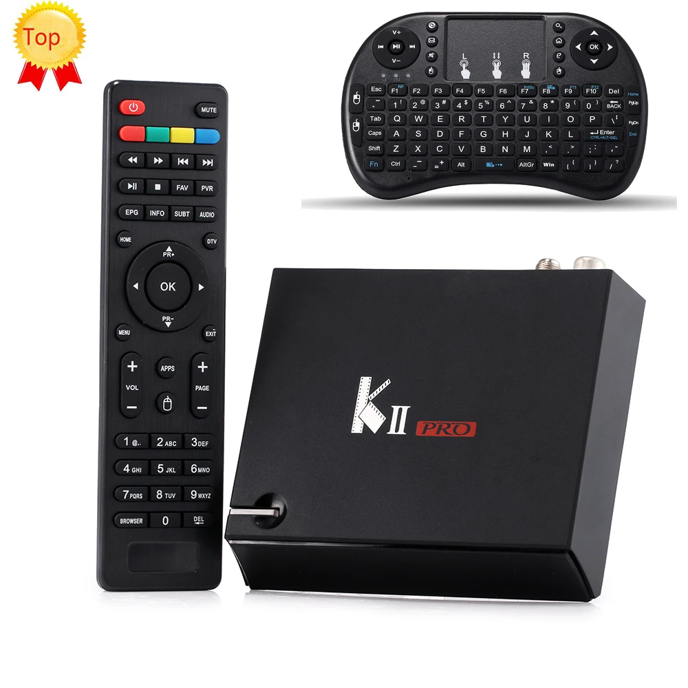  [Genuine] KII Pro Android TV Box 2GB+16GB DVB-S2 DVB-T2 Amlogic S905 Quad-core Bluetooth  Smart Media Player 
