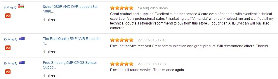 Service Comment