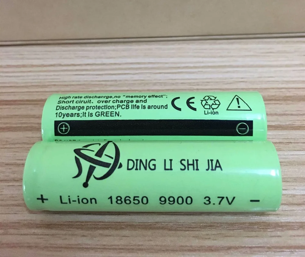 DING Ли Ши Цзя XL 6 шт 18650 3,7 v 9900 литий-ионный аккумулятор высокой емкости литиевая аккумуляторная батарея мАч фонарик батареи 3,7 V