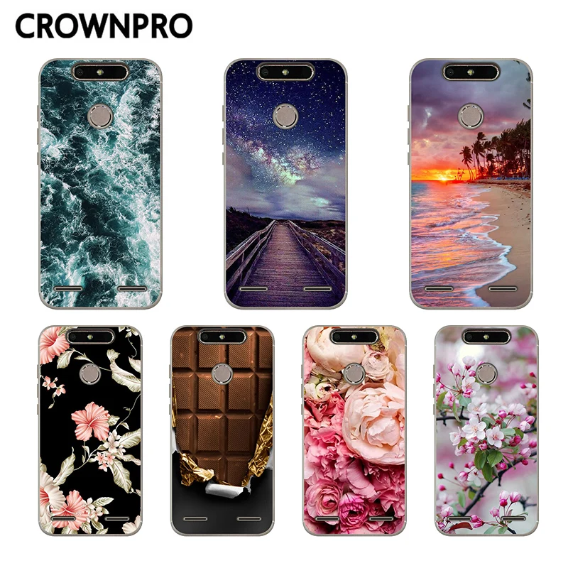 

CROWNPRO ZTE V8 Lite Fundas ZTE Blade V 8 Lite Case Cover Silicone 5.0" Phone Back Protective ZTE V8 Lite Soft Case Cover