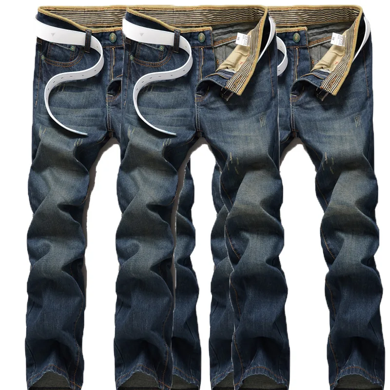 2019 новый модный бренд Для мужчин джинсы Новое поступление дизайн Slim Fit Модные джинсы для Для мужчин хорошее качество синий черный S011