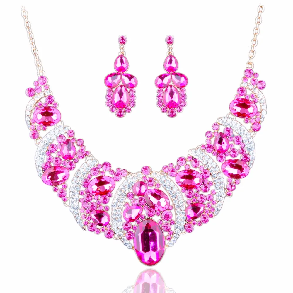 Necklace Alloy Crystal Statement Necklaces Pendants Vintage Chain Necklace Women Accessories