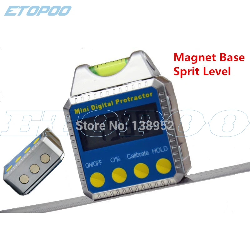 

Digital Inclinometer with bubble Digital Angle Gauge Meter Spirit Level Protractor horizontal Bevel