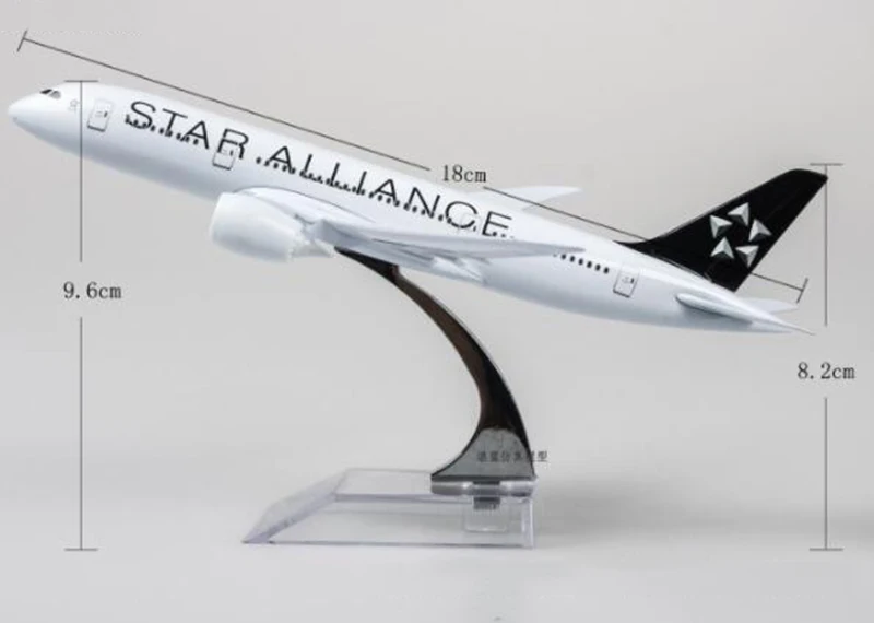 Boeing787 звезда Airlliance авиакомпания модель 18 см 1:300 сплав коллекционная игрушка дисплей самолет B-787 самолет коллекционная игрушка