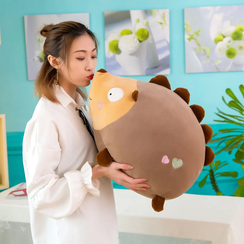 

2018 New soft 40cm 50cm Cute hedgehog plush doll Girl Gift creative couple gifts