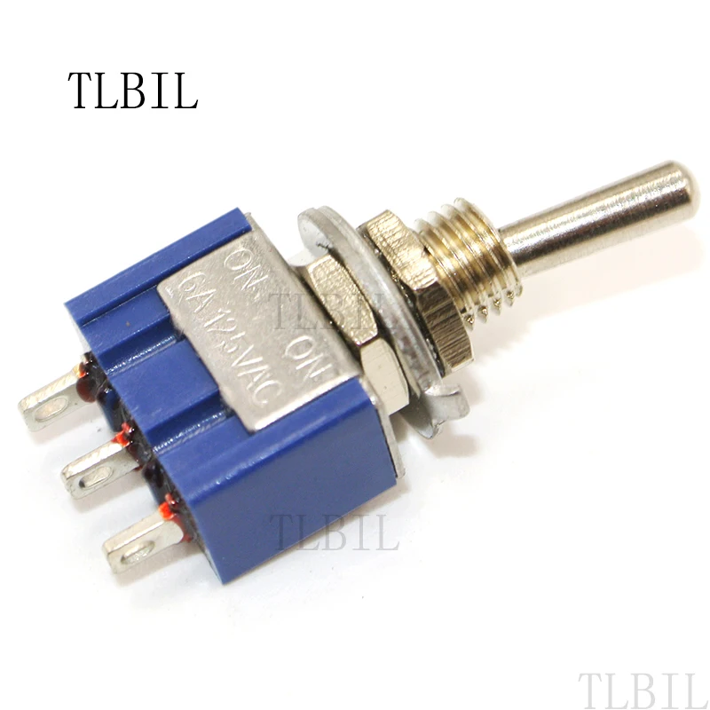 

5Pcs Promotion ON-ON SPDT 2 Position Latching Toggle Switch 6A 125V AC