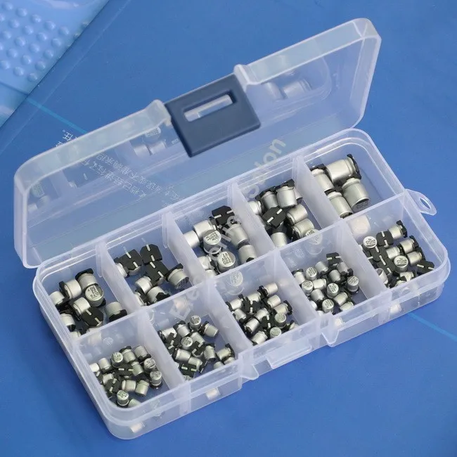 Комплект электролитических конденсаторов SMD 0 47 до 470 мкФ 10 значений|electrolytic capacitor