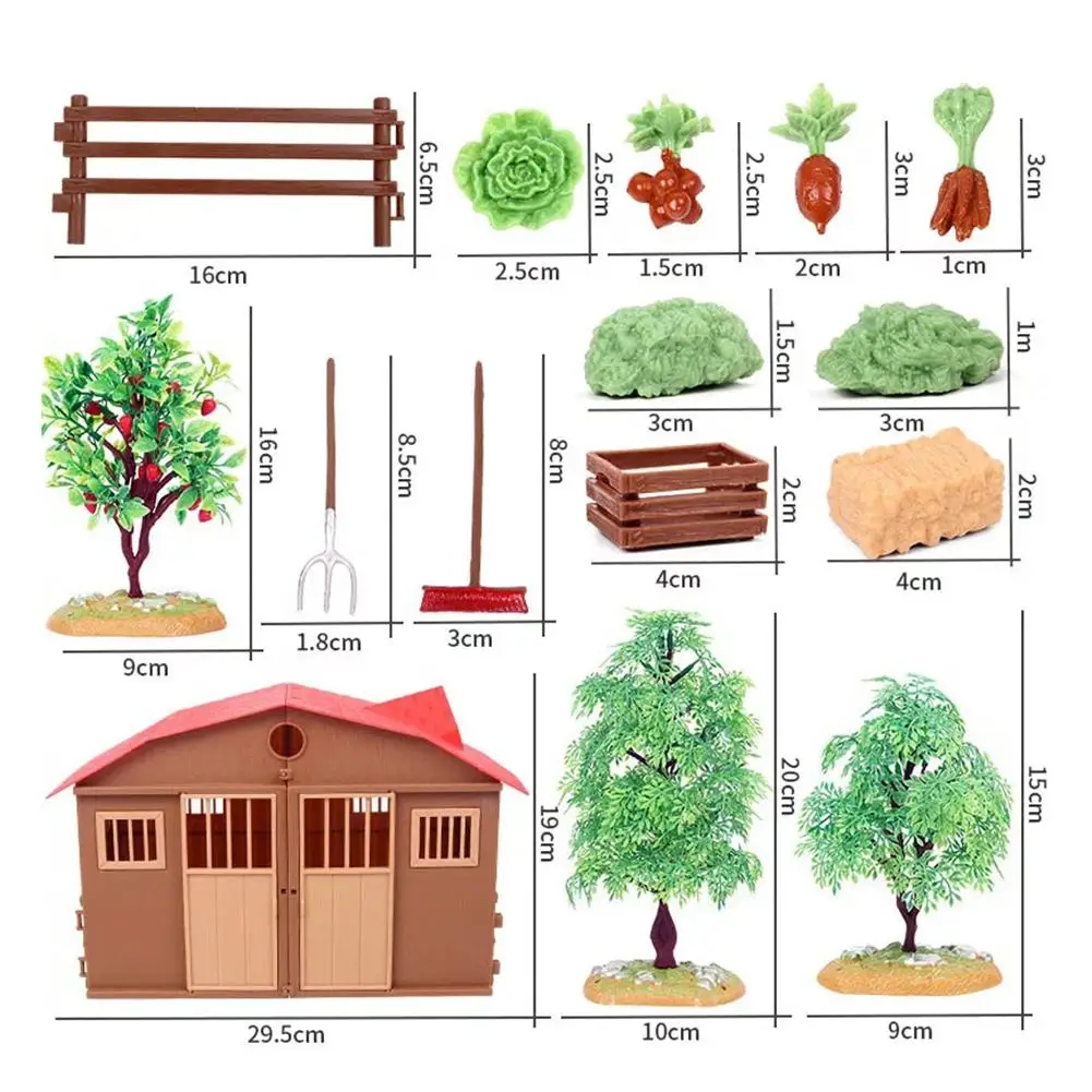 Кукольный домик имитация фермы ранчо DIY Набор декораций прекрасная