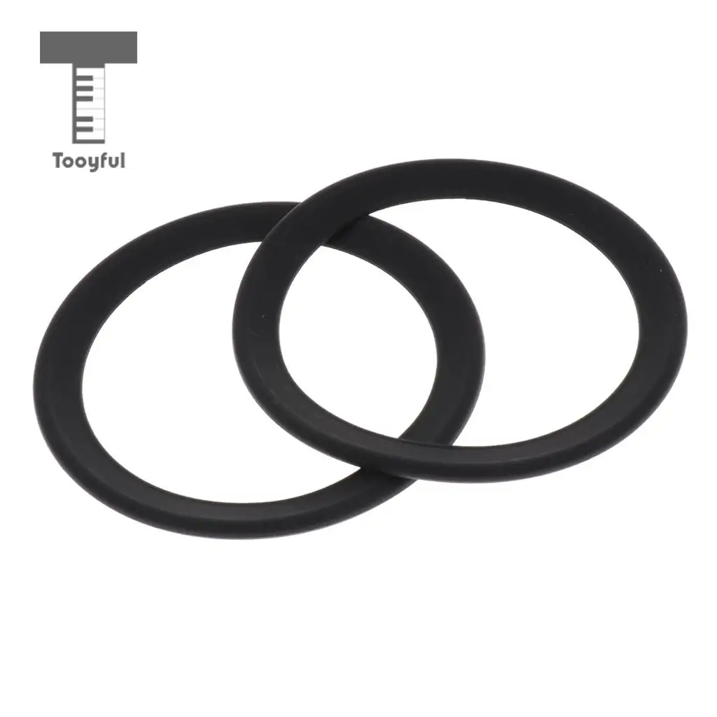 2pcs Saxophone Mute Ring Bell Protector Sax Silencer for Sax Parts Black