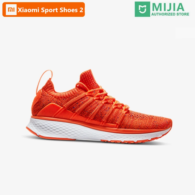 

( Women ) Xiaomi Mijia Sports Shoes Sneaker 2 Uni-Moulding Techinique New Fishbone Lock System Elastic Knitting Vamp Smart Sport