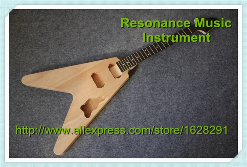Buy Hot Selling Flying V Unfinished Electric Guitar Kits without Hardware