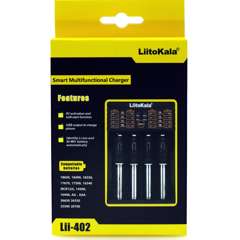 LiitoKala Lii-500S зарядное устройство 18650 зарядное устройство для 18650 26650 21700 AA AAA батареи Тест емкость батареи сенсорное управление
