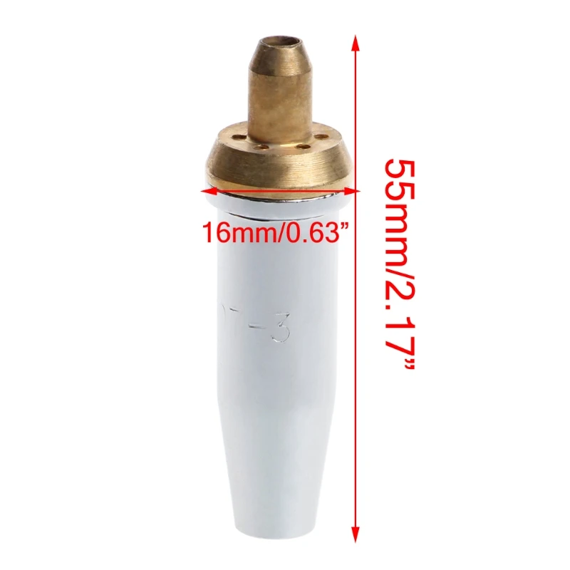 1 шт. латунь сварки пропан Резка Совет факел g07 30 3 # наконечник 1.1 мм 0.9 0.7 #20/22