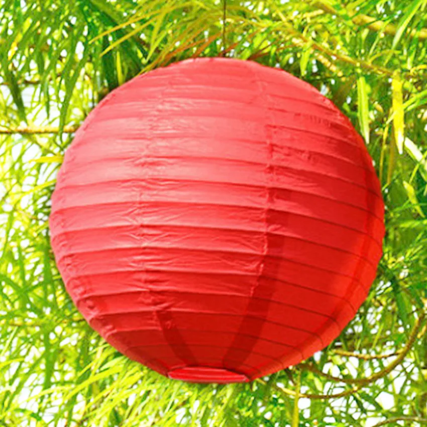 BIBIGOU Red Paper Lanterns 5PCS Festival 16inch 40cm Wedding Decoration DIY Birthday Party