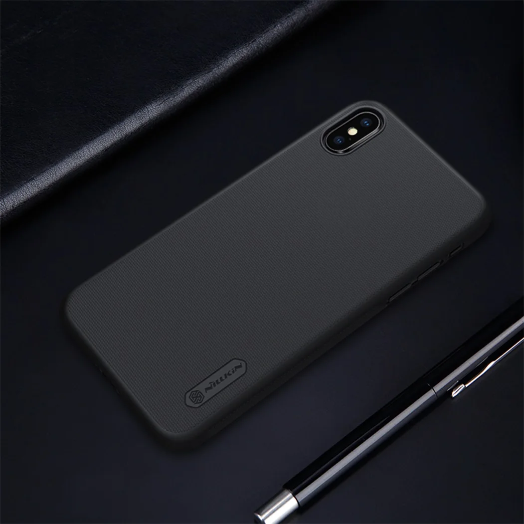 iphone se clear case For iPhone X XS Case Cover Nillkin Phone Case Super Frosted Shield Matte Hard PC Back Cover Black protector Case For iPhone XS best iphone se case