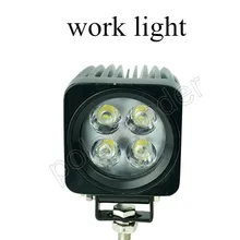 Лучшие продажи 4WD 4X4 внедорожник ATV внедорожник велосипед 12/24 V Светодиодный фонарь 2 шт. 12 Вт светодиодный рабочий свет точечный луч по бездорожью