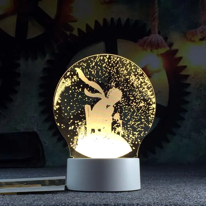  Romantic Christmas Eve Table Lamps For Living Room Table Moderne 3d Desk Lamp Bedside decorative ni
