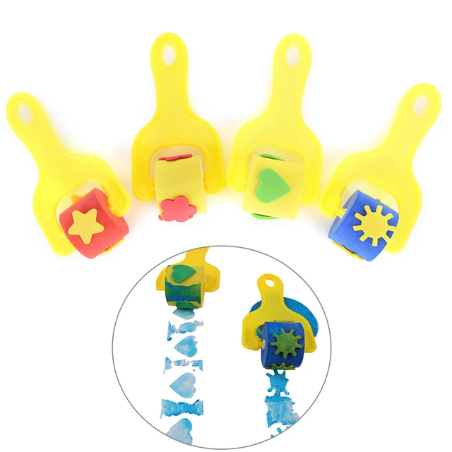 Us 071 17 Off1 Sztuk Dla Dzieci Malowanie Graffiti Gąbka Rolki Pędzel Brusher Kid Rysunek Dostaw Eva Przedszkole Art Craft Farba Gąbka Szczotka W