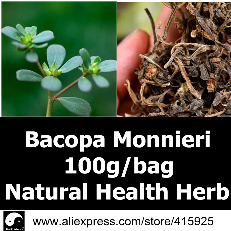 

Dried Natural Bacopa Monnieri Leaf 100g Health Care Herbal Bacopa Monnieri