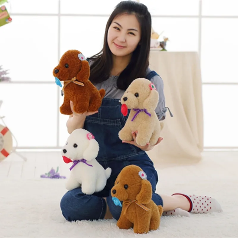 

1pc 30cm Cute Teddy Dog Plush Toy Stuffed Animal Doll for Kids Baby Children Kawaii Soft Puppy Dog Valentine's Gift for Girls