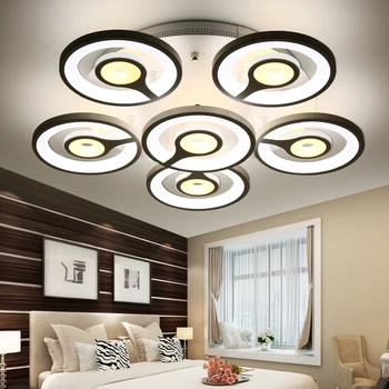 

Rectangle Remote control living room bedroom modern led ceiling lights luminarias para sala dimming led ceiling lamp