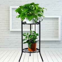 Flowerpot Rack 2 Tier Plants Stand Garden Flower Pot Holder European Style Toilet Storage Bathroom Organizer 2PCS