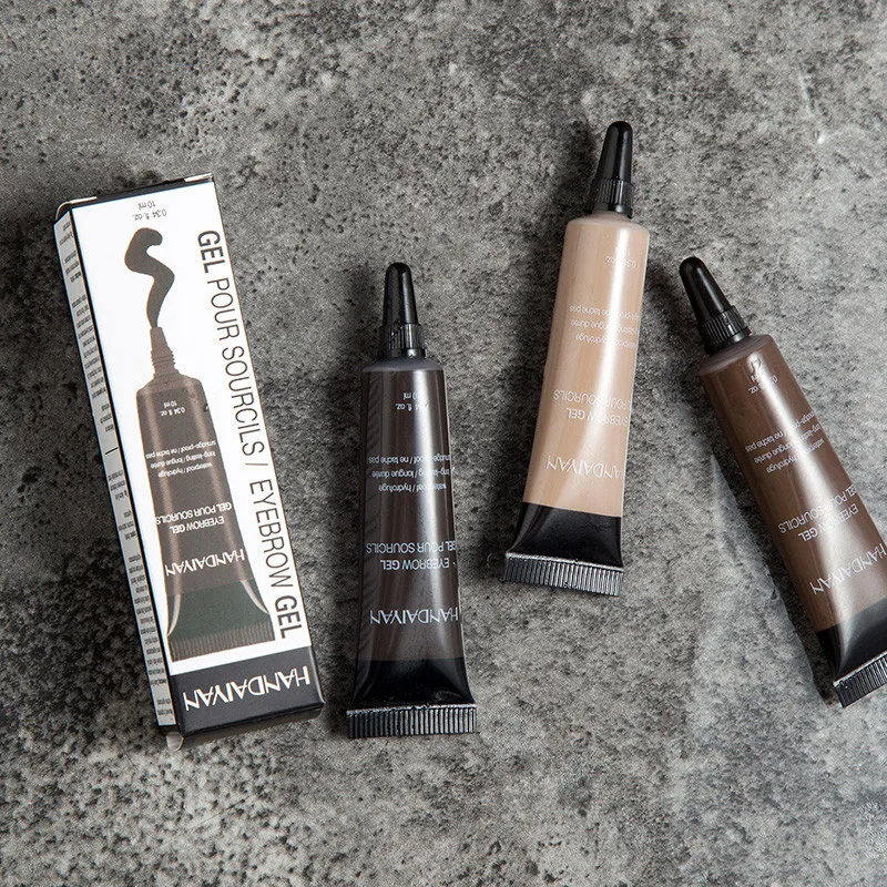1PC Eyebrow Gel Pigments Black Brown Henna Eyebrow Gel Long Lasting Eye Brow Tattoo Cream Eyebrows Enhancer KitsS1