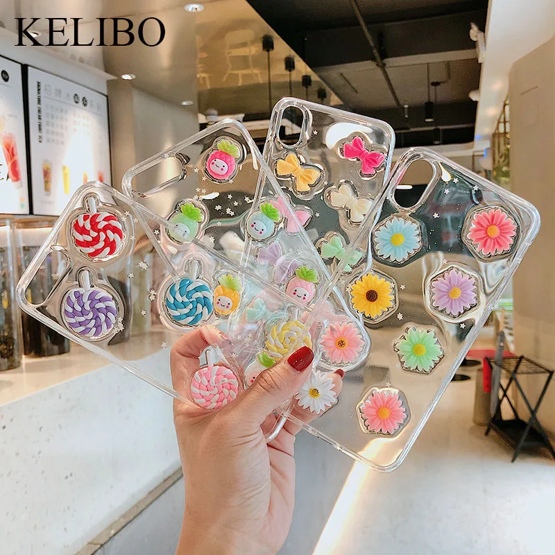 Силиконовый чехол со светящимися звездами для iPhone 7 6 6s 8 Plus X XR XS MAX 3D Милые