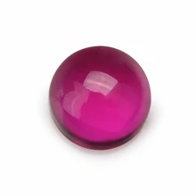 Size 3~10mm 5# Red Round Shape Cabochon Synthetic Corundum Stone