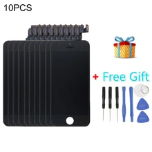 10 PCS iPartsBuy 3 in 1 for iPhone 5C (LCD + Frame + Touch Pad + Free Gift ) Digitizer Assembly