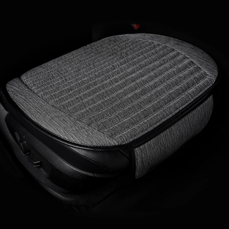 

2018 new car cushion, single back, three sets of color hemp single seat four seasons comfortable breathable cushion.