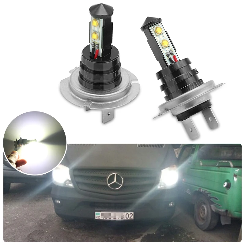 

For Touran Lavida Beetle CC Eos Sharan 2X Auto H7 LED Bulb Super Bright Car Fog Lights 12V 24V 6000K White Driving Lamp