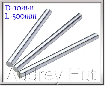 

Free shipping 2pcs 10mm L500mm chromed Cylinder Linear Rail Round Rod Shaft Linear Motion guide rail round rod Shaft for CNC XYZ