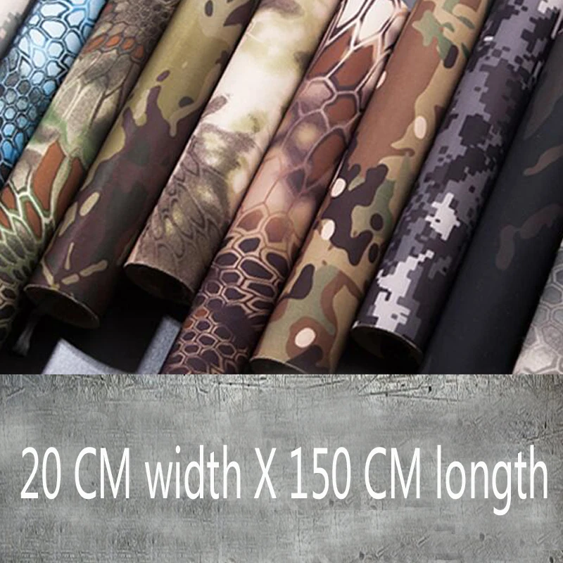 High Quaity 20cm x 150 cm Tactical Waterproof self adhesive elastic Multifunctional camouflage cloth