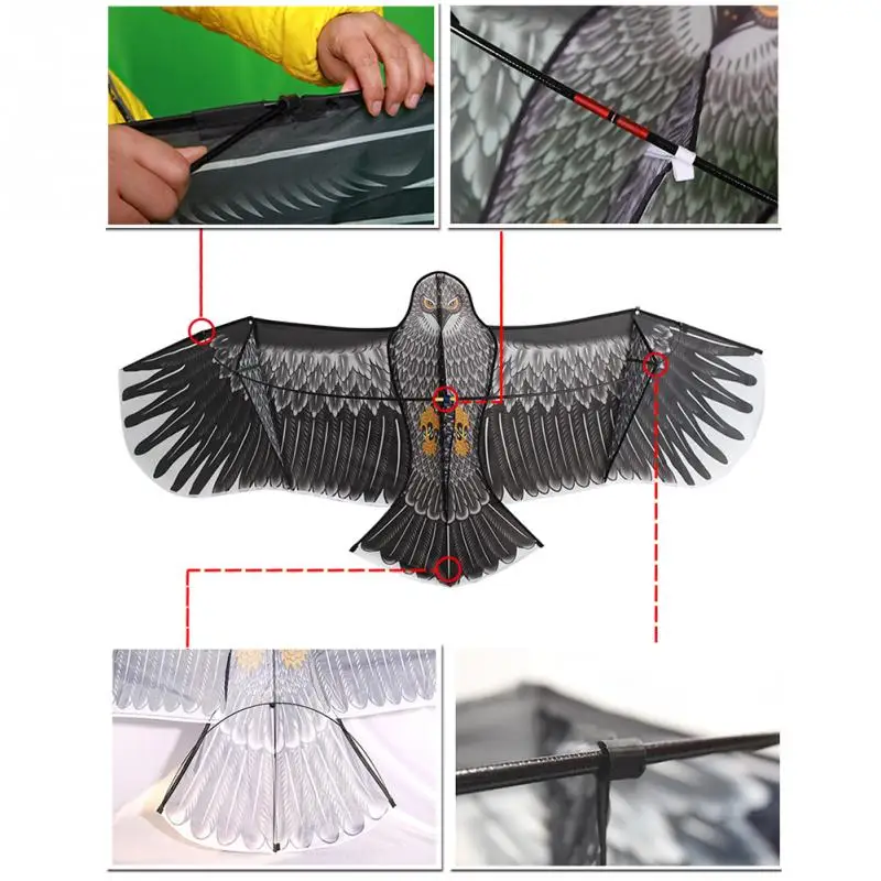 Огромный 1,5 м/1,8 м Орел воздушный змей с одним леером Новинка животные воздушные змеи детей активного отдыха родитель-ребенок игрушки