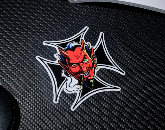2 x German Iron Cross car bumper bike self adhesive sticker decal easy apply
