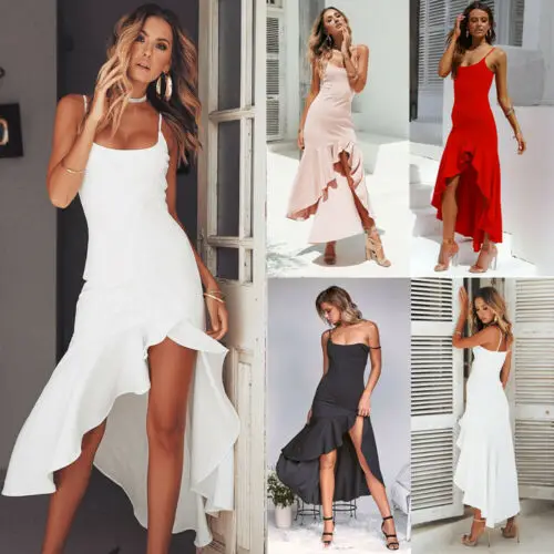 

Summer Women Maxi Long Party Casual Beach Dress Sleeveless Sexy Cocktail BOHO