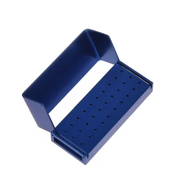 

4pcs/lot 30 Holes Dental Burs Holder Box Metal Steel High Speed Burs Block Holder Autoclavable Dental Lab Products