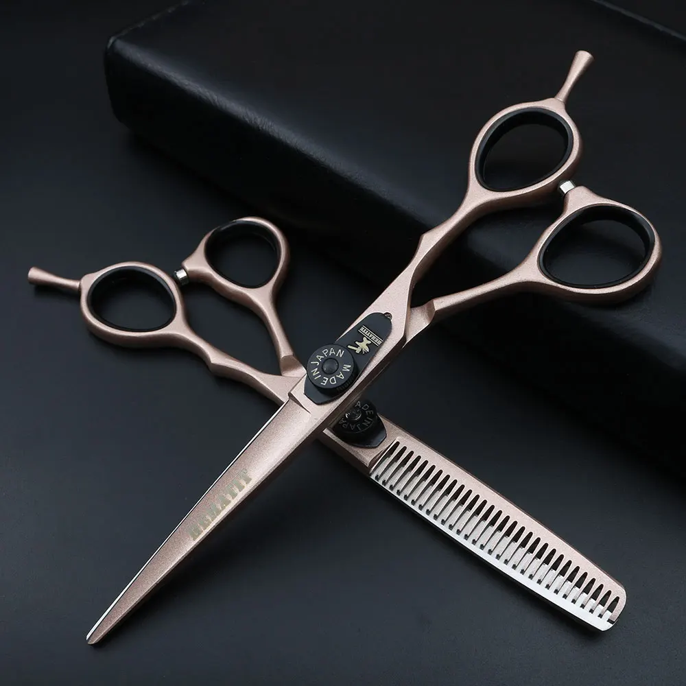 Hairdresser special hairdressing scissors set 440Cstainless steel hairdressing scissors cutting scissors thinning scissors 6inch Hairdresser special hairdressing scissors set 440Cstainless steel hairdressing scissors cutting scissors thinning scissors 6inch