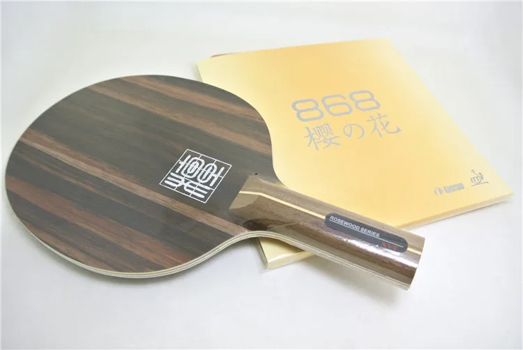 Распродажа XVT Ebony 7 Carbon+ KOKUTAKU 868 резиновая ракетка для настольного тенниса/ракетка для пинг-понга чехол - Цвет: ST 868 no assemble