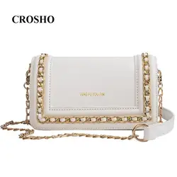 CROSHO цепи женская сумка контракт Crossbody атмосферу одного плеча мешок маленькие квадратные пакеты нитки