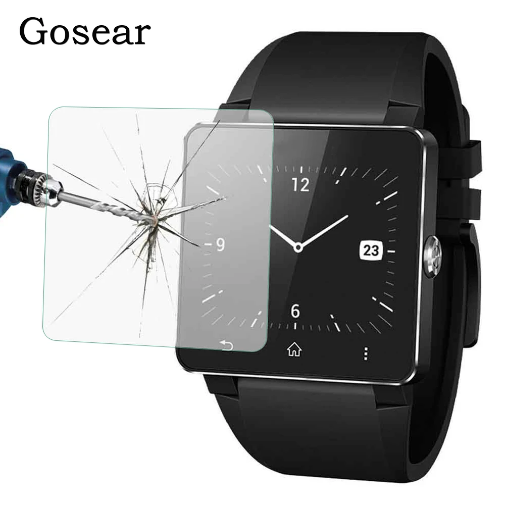 

Gosear HD Clear Tempered Glass Protective Screen Cover Protector Film for Sony SW2 SW 2 Smart Watch protecteur de pantalla