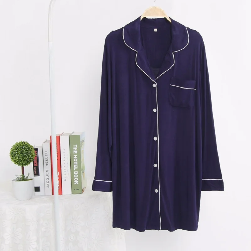 women long sleeve nightgowns (9)
