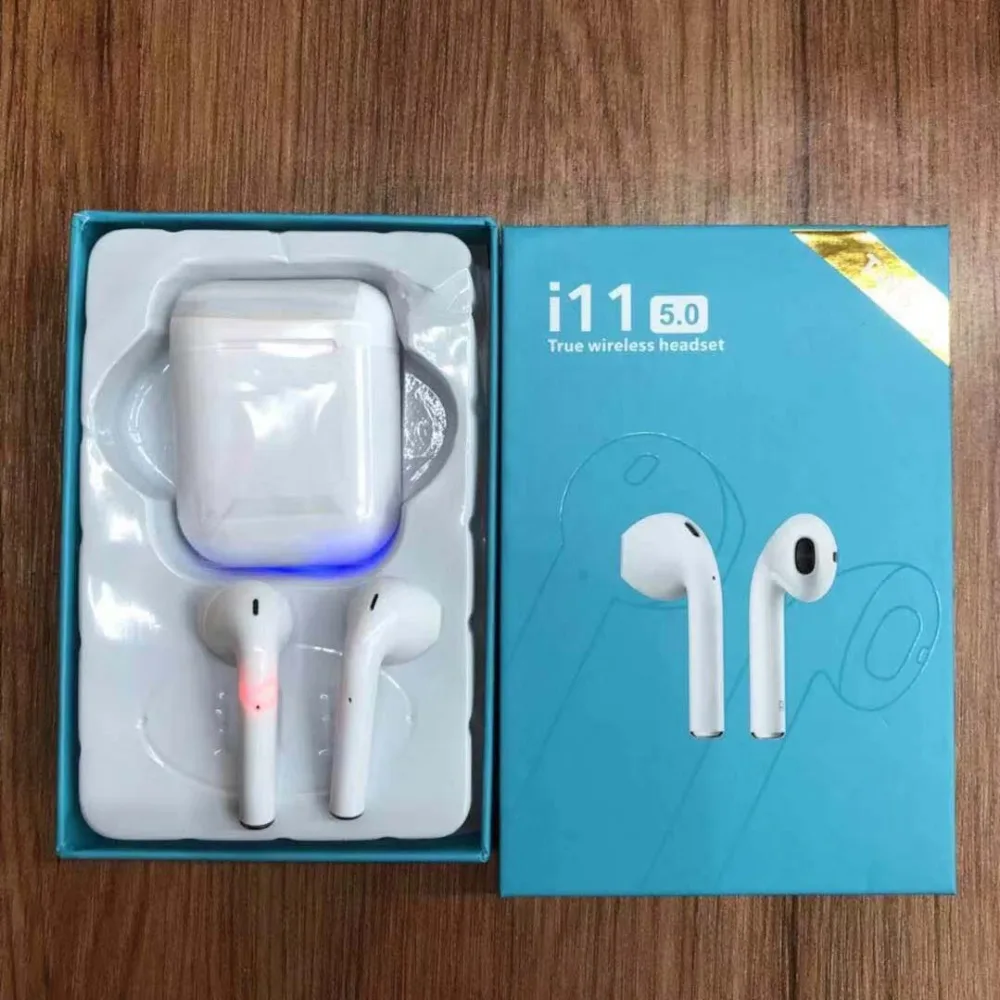 

i11 TWS Mini Bluetooth 5.0 Earphone Sports Sweatproof True Wireless Touch Earbuds Ear pod Binaural call Earphones