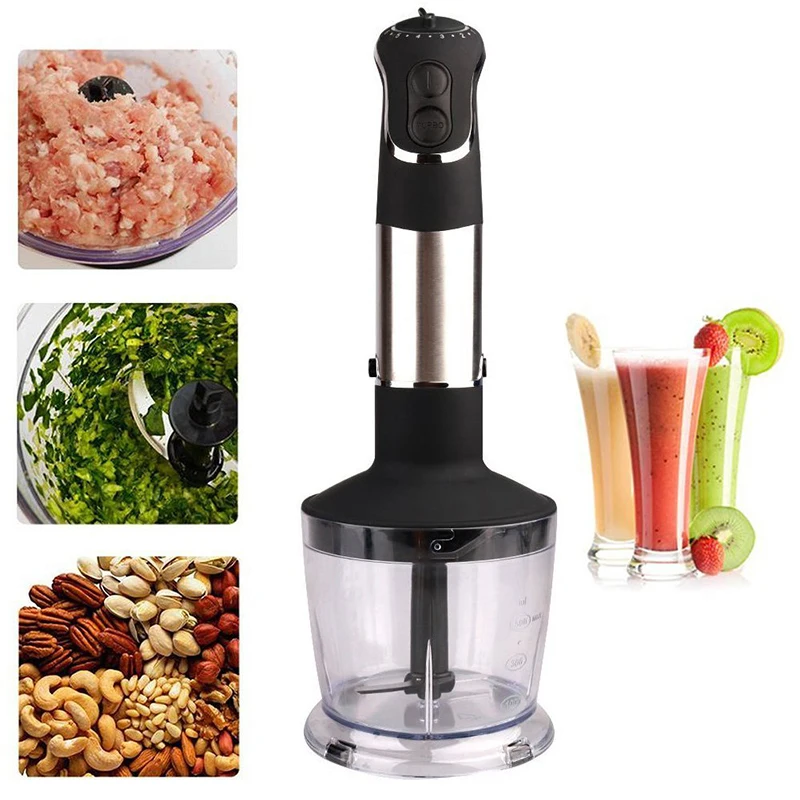 

Hand Blender 4 in 1 Portable immersion Blender for Kitchen Food Processor stick with Chopper Whisk Electric Juicer Mixer Grinder