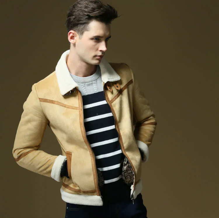 suede leather jacket camel 05