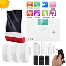 Беспроводная домашняя сигнализация, звуко-световая сигнализация, Солнечная Сирена 110-240 В Новинка